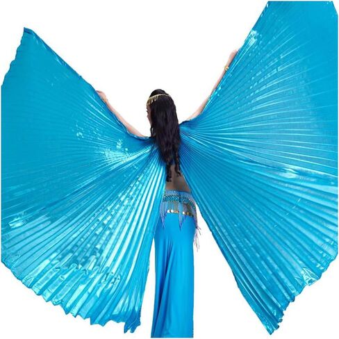 Wuchieal Women's Egyptian Egypt Belly Dance Costume Bifurcate Isis Wings in Kuwait