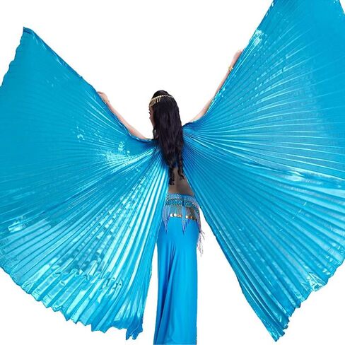 Wuchieal Women's Egyptian Egypt Belly Dance Costume Bifurcate Isis Wings in Kuwait
