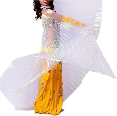Wuchieal Women's Egyptian Egypt Belly Dance Costume Bifurcate Isis Wings in Kuwait