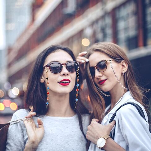 ONESING 4-10 Pcs Eyeglass Chains for Women Eyeglasses String Holder Glasses Strap Eyewear Chain Glasses Cord Lanyard Gift in Kuwait