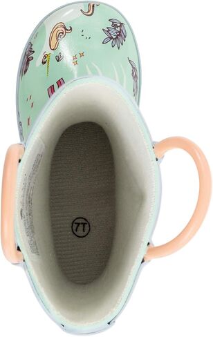 OAKI Kids and Toddlers Rubber Rain Boots with Easy-On Handles in Saudi Arabia