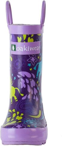 OAKI Kids and Toddlers Rubber Rain Boots with Easy-On Handles in Saudi Arabia
