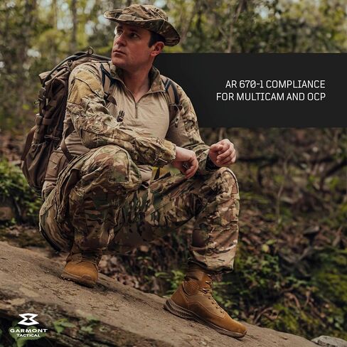 أحذية GARMONT T8 Falcon القتالية التكتيكية للرجال والنساء، عسكرية، جيش، القوات الجوية، أحذية متوافقة مع AR670-1، جلد سويدي، خفيفة الوزن وقابلة للتنفس in Kuwait