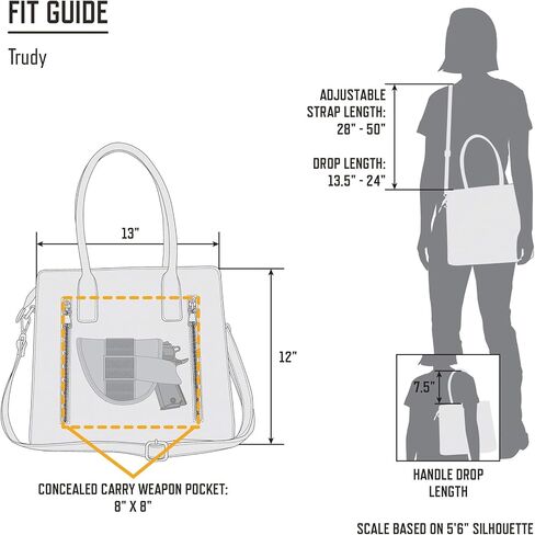 Browning Womens Concealed Carry Purse, Premium Holstered With Safety Locking Option Handbag in Saudi Arabia