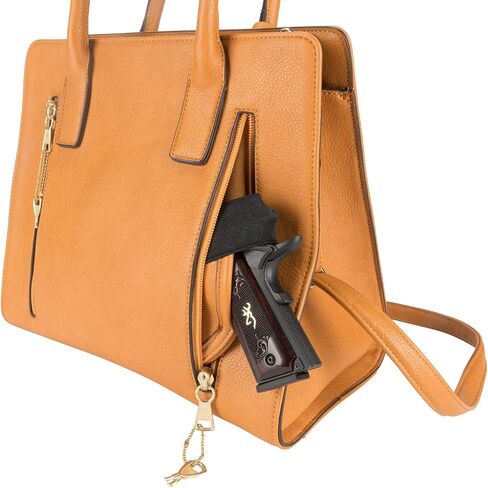 Browning Womens Concealed Carry Purse, Premium Holstered With Safety Locking Option Handbag in Saudi Arabia