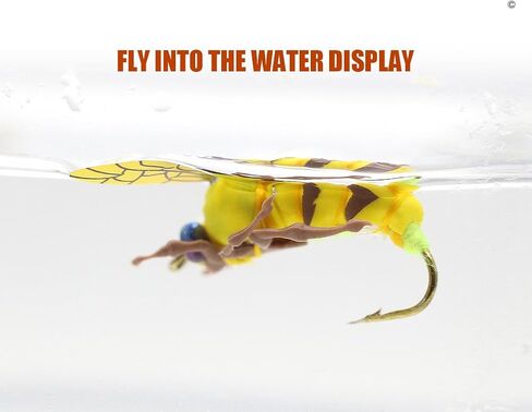مجموعة YZD Fly Fishing Flies مجموعة ذباب سمك السلمون المرقط الواقعي الفاخر، تشكيلة الذباب الجاف، مجموعة طُعم صيد الأسماك... in Kuwait