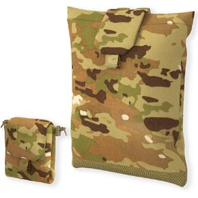 MT 2PCS Military MOLLE Drop Dump Pouch Army Tactical Mag Utility Pouch Roll-Up Foldable Recovery Outdoor Tool Waist Storage Bag OCP