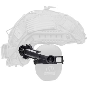ARC Rail Adapter for Tactical Helmets - Compatible with Walker's Razor and Razor Digital Earmuffs Upgraded Attachment on Earmuffs - Black