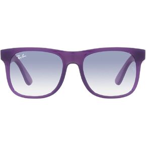 Ray-Ban Junior RJ9069S Justin Square Sunglasses, Opal Green/Grey Gradient Polarized, 48 mm