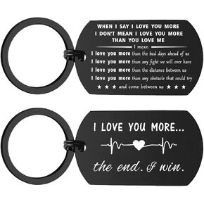 I Love You Keychain Gifts for Him Her, Cute Anniversary Valentines Christmas Present for Men Women