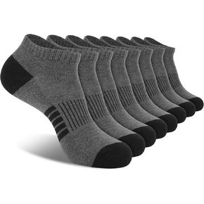 جوارب CoOVAN للرجال للكاحل 8 أزواج جوارب منخفضة القطع 8 عبوات جوارب قصيرة كاجوال مقاس 10-13 in Kuwait