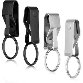 4pcs Belt Key Clip Key Chain, Belt Security Metal Key Holder for Car Keys Key Chain and Men Women Home Office Supplie