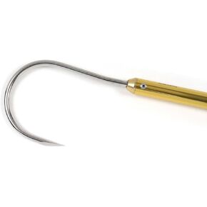 Sea StrikerGold Anodized Aluminum Gaff 2" Stainless Hook 3'