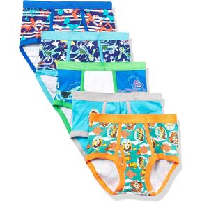 Disney Boys' Pixar's Luca 5-Pack 100% Combed Cotton Brief in Sizes 4, 6 and 8