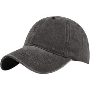 Vintage Baseball Cap 100% Cotton Sun Hat Basic Solid Color Washed Denim Trucker Cap for Men Women Adjustable