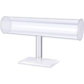 Maitys Hovering Acrylic Bracelet Jewelry Display Stand Holder Acrylic T Bar Necklace Display Stand Jewelry Holder Organizer(Clear)