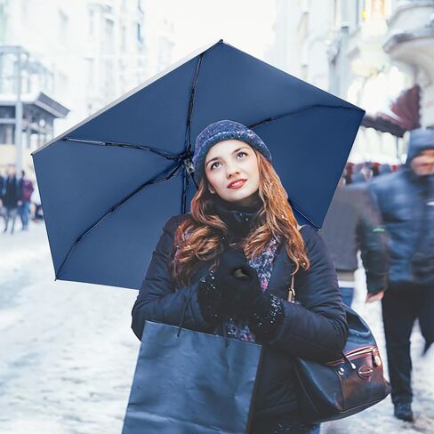 LEAGERA Mini Umbrella For Purse - UPF 50+ UV Blocker Sun Protection Umbrella, Small Micro Travel Parasol Design for Women in Kuwait