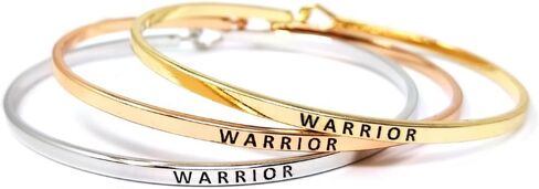 by you Inspirational Positive Message Engraved Thin Cuff Bangle Hook Bracelet in Saudi Arabia