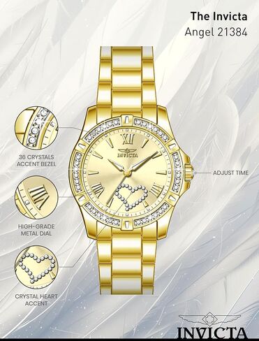 Invicta Angel 21384 Women's Quartz Watch - 34 mm in Saudi Arabia