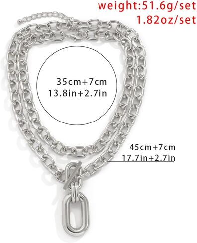 قلادات جوفونو مكتنزة ذات طبقات وسلسلة إكسسوارات قلادة سميكة للنساء in Kuwait