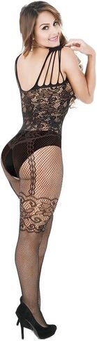 Women's One Piece Fishnet Lingerie Bodysuit Mesh Bodystocking Sexy Tights Nightwear Jumpsuit Underwear in Kuwait