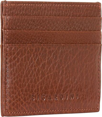 Slim Minimalist Leather Card Wallet For Men & Women - RFID Blocking Leather Card Holder Wallets (Black) in Kuwait