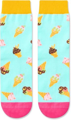 HAPPYPOP Funny Socks for Kids Food Socks - Fun Novelty Socks for Boys Girls 7-9 Years in Kuwait