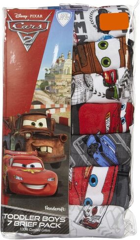 Disney Boys' Pixar Cars 100% Cotton Underwear with Lightning McQueen, Mater, Cruz & More Sizes 18m, 2/3t, 4t, 4, 6 and 8 in Saudi Arabia