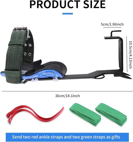 Tree Climbing Gear Set, Tree Climbing Spikes with Adjustable Climbing Belt, Tree Climbing Kit for Tree Work, 304 Stainless Steel Tree Climbing Equipment for Outdoor, Jungle Survival-Blue in Saudi Arabia
