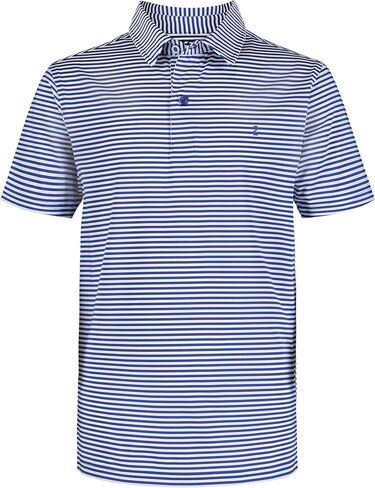 IZOD Boys' Performance Golf Grid Short Sleeve Stretch Collared Polo Shirt in Saudi Arabia