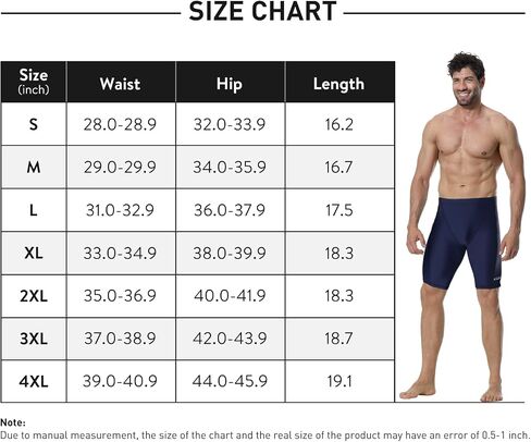 Mens-Swim-Jammers Athletic-Swimwear Quick-Dry-Shorts Durable-Team-Swimsuits - Drawstring Competition Swimming UPF50+ in Kuwait
