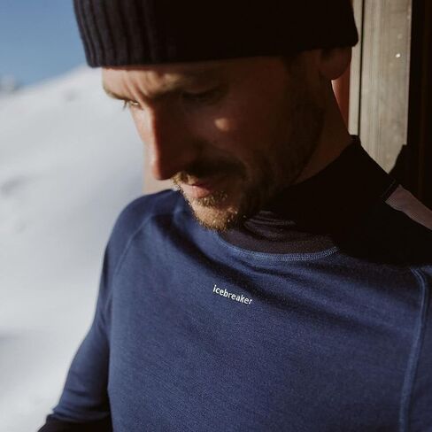Icebreaker Men's 200 Sonebula Long Sleeve Base Layer High Neck Top in Saudi Arabia
