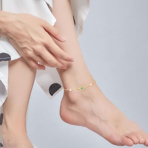 اليعسوب/السلحفاة خلخال 14K الصلبة الذهب اليعسوب خلخال سوار الصيف الشاطئ مجوهرات عطلة هدايا للنساء الفتيات عاشق الحشرات in Kuwait