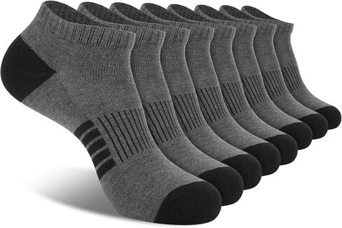 جوارب CoOVAN للرجال للكاحل 8 أزواج جوارب منخفضة القطع 8 عبوات جوارب قصيرة كاجوال مقاس 10-13 in Kuwait