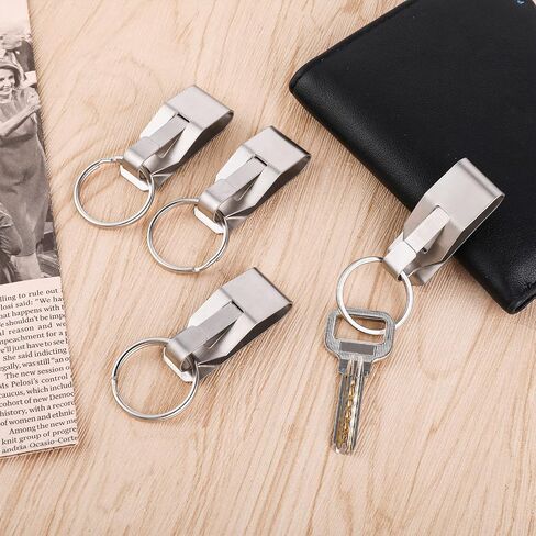 4pcs Belt Key Clip Key Chain, Belt Security Metal Key Holder for Car Keys Key Chain and Men Women Home Office Supplie in Saudi Arabia