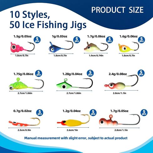 190 PCS Fishing Lures Tackle Bait Kit, Fishing Lures Tackle Box, Ice Fishing Gear Equipment Includes Soft Baits, Fishing Jigs, Night Rendering Fishing Hooks in Saudi Arabia