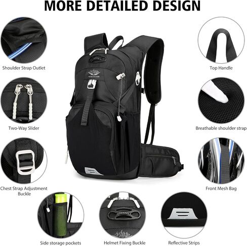 Hydration Backpack for Women Men,Water Pack with Insulation Moisture-Proof Hiking Rucksack Hydration Vest Bag Pack Riding Backpack Outdoor Cycling Marathon Running Skiing Camping Climbing in Saudi Arabia