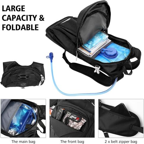 Hydration Backpack for Women Men,Water Pack with Insulation Moisture-Proof Hiking Rucksack Hydration Vest Bag Pack Riding Backpack Outdoor Cycling Marathon Running Skiing Camping Climbing in Saudi Arabia