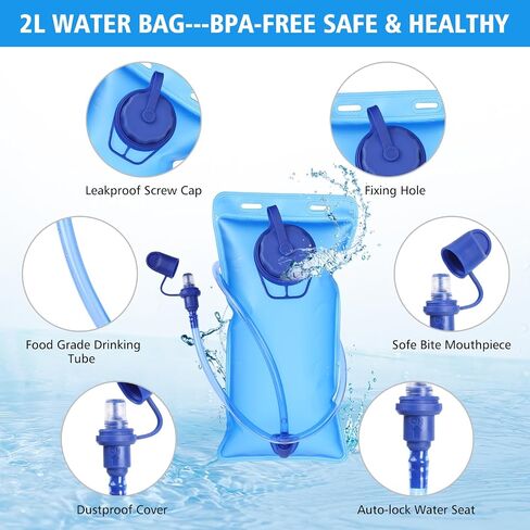 Hydration Backpack for Women Men,Water Pack with Insulation Moisture-Proof Hiking Rucksack Hydration Vest Bag Pack Riding Backpack Outdoor Cycling Marathon Running Skiing Camping Climbing in Saudi Arabia