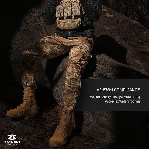 أحذية GARMONT T8 Extreme EVO العسكرية القتالية للرجال والنساء، الجيش، القوات الجوية، متوافقة مع AR670-1، أحذية خارجية معزولة مقاومة للماء، أحذية جلدية من جلد الغزال in Kuwait