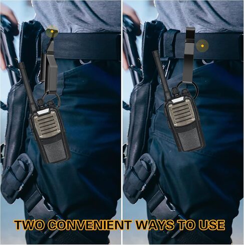 حامل مفتاح حزام التحمل، مشبك مفتاح الحزام، حامل حلقة حزام تكتيكي من الفولاذ المقاوم للصدأ مع حلقات مفاتيح لأصفاد الشرطة ووكالات الإطفاء يناسب حزام بحد أقصى 2.25 بوصة in Kuwait