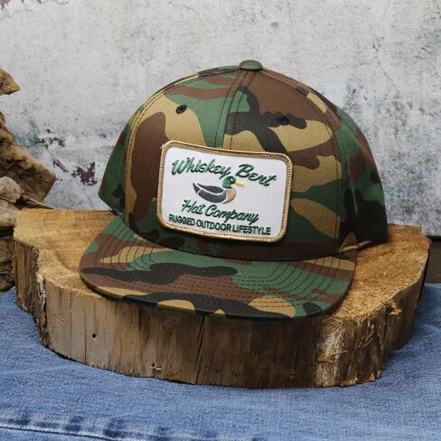 WHISKEY BENT HAT CO. قبعة بطة ذات رأس أخضر قابلة للتعديل في الهواء الطلق in Kuwait