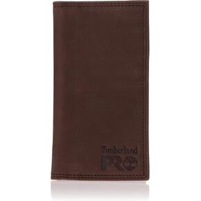 Timberland PRO Men's Leather Long Bifold Rodeo Wallet with RFID
