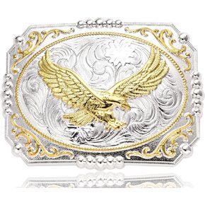 أبازيم حزام عتيقة للرجال، إبزيم حزام غربي كبير من النسر المرتفع الذهبي لعيد الهالوين in Kuwait