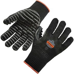 Ergodyne ProFlex 9003 Certified Lightweight Anti-Vibration Work Gloves Black, Large