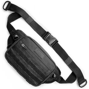 Fitdom Tactical Inspired Large Fanny Pack For Men. Perfect Techwear Accessories EDC Bag For Men. Multi-Functional Waist Pack