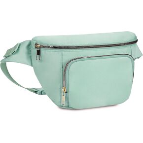 sportsnew Fanny Packs for Women,Large Waist Pack with Extra Extension Belt,Fashion Crossbody Belt Bags for Travel Walking Running Hiking Beige
