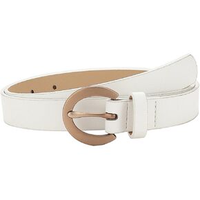 Faux Leather Round Belts for Women's for Jeans Pants Dresses