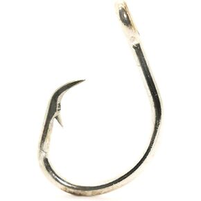 Mustad Classic 2 Extra Strong in Line Point Duratin Circle Fishing Hook | Strong for Heavy Tuna | Fewer Deep Hooks For Catch and Release, [Size 12/0,Pack 25]
