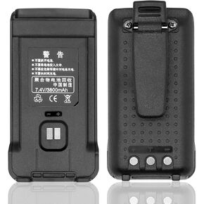 TH-UV88 Battery [2024 New Version 3800mAh] for Retevis RT85 Battery TYT TH-UV88 TH-UV98 BL85 Battery and Belt Clip